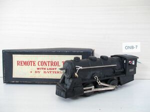 ONB-7【当時物・ジャンク】日本製■SL/蒸気機関車/838■リモートコントロールトレイン/REMOTE CONTROL TRAIN■日本製/昭和レトロ