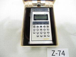 Z-74【ケース付・動作未確認】カシオCASIO■クオーツライター 電卓 QL-10■電子ライター/時計/アラーム/昭和レトロ