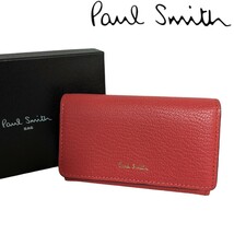 新品 ポールスミス Paul Smith 名刺入れ カードケース カラーブロックゴート 箱付き 山羊革 レディース _画像1