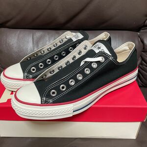 未使用　日本製　コンバース　オールスターJ　BLACK/TRICO　OX 28cm CONVERSE ALL STAR J　　MADE IN JAPAN