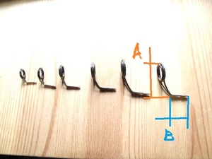 「Sicガイドセット(トップガイドは含みません）ｘ6」　5～7ft前後のUL～Lくらいのスピニング用に