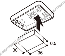 ルームランプ LED 車用 T10 T13 T16 T10×31 T10×28 G14 150lm 7000K ホワイト 12V用 1個入 プレートタイプ マルチ仕様 309R IPF_画像4