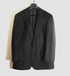 sizeXXL* beautiful goods * Dunhill Dunhill pure cashmere made black jacket flano cloth 