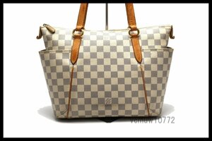 希少美中古■LOUIS VUITTON ダミエアズール トータリーPM レザー ショルダーバッグ ルイヴィトン■0928cu15236