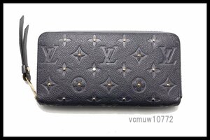 近年モデル希少美中古■LOUIS VUITTON モノグラムアンプラント スタッズ レザー ラウンドファスナー 長財布 ルイヴィトン■1019sr14759