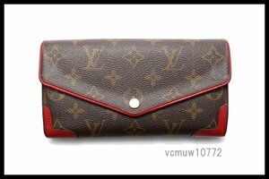 近年モデル希少美中古■LOUIS VUITTON モノグラム レティーロ 新型 ポルトフォイユサラ レザー 2つ折り長財布 ルイヴィトン■1026da17412