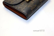 近年モデル希少美中古■CELINE トリオンフ スモールフラップウォレット レザー 3つ折り財布 セリーヌ■1026rh290-1M_画像6