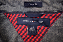 Y-6650★送料無料★TOMMY HILFIGER トミーヒルフィガー Custom Fit 0894304★レッド×ネイビー チェック 長袖　ボタンダウンシャツ Ｌ／Ｇ_画像4