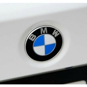 BMW エンブレム 73mm 高耐久性 高品質 ブラックベース リア 交換 ロゴ