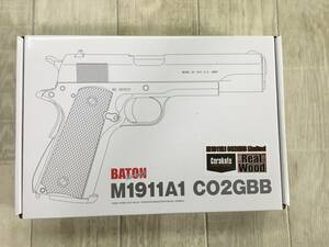 76★★BATON バトン CO2ガスブローバック M1911A1 Limited.2 セラコート 木製グリップ 