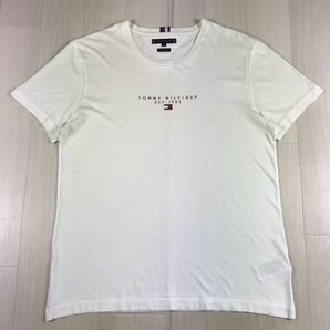 TOMMY HILFIGER トミー ヒルフィガー 半袖Tシャツ XL ホワイト プリント ビッグサイズの画像2
