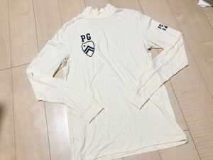 ■パーリーゲイツ ストレッチ モックネック シャツ 5 オフホワイト系 PEA