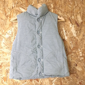 Umii 908 down vest border gray declared size 1 [jgg]