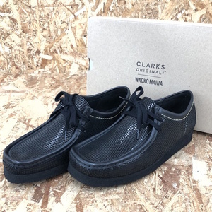 未使用 CLARKS × WACKO MARIA ワラビーシューズ ブラック 26cm [jgg]