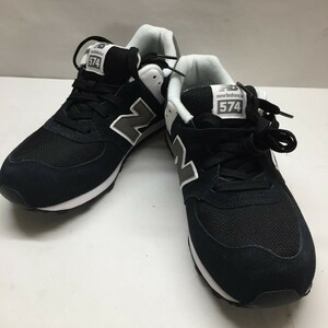 未使用NEW BALANCE レディース スニーカー KL574SKG ブラック サイズ24.5cm [jgg]