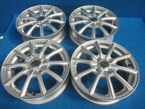 ECO FORME 15インチ アルミホイール 15X4.5J +45 PCD100 4H 4穴 中古