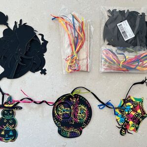 ハロウィン スクラッチアート オーナメント 28枚