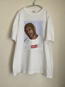 シュプリーム マイク タイソン Tシャツ Usa製 ボックス ロゴ size XL ユーズド 07Ss Supreme Mike Tyson Photo Tee White Box Logo 超レア