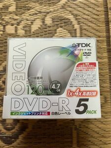 TDK ビデオ用DVD-R 4倍 4.7GB 5枚
