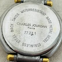 A407-H18-1392 ◎ CHARLES JOURDAN シャルルジョルダン 77231 1385154 レディース デイト クオーツ 腕時計 腕回り約17cm 直径約2cm_画像5