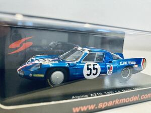 【送料無料】1/43 Spark Alpine アルピーヌ A210 #55 J.C.アンドリュー-J.P.ニコラ 14th Le Mans 1968