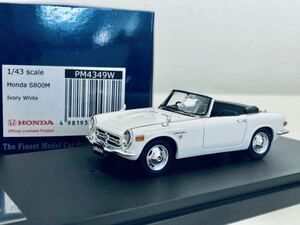 【送料無料】1/43 Mark43 ホンダ S800M Ivory White