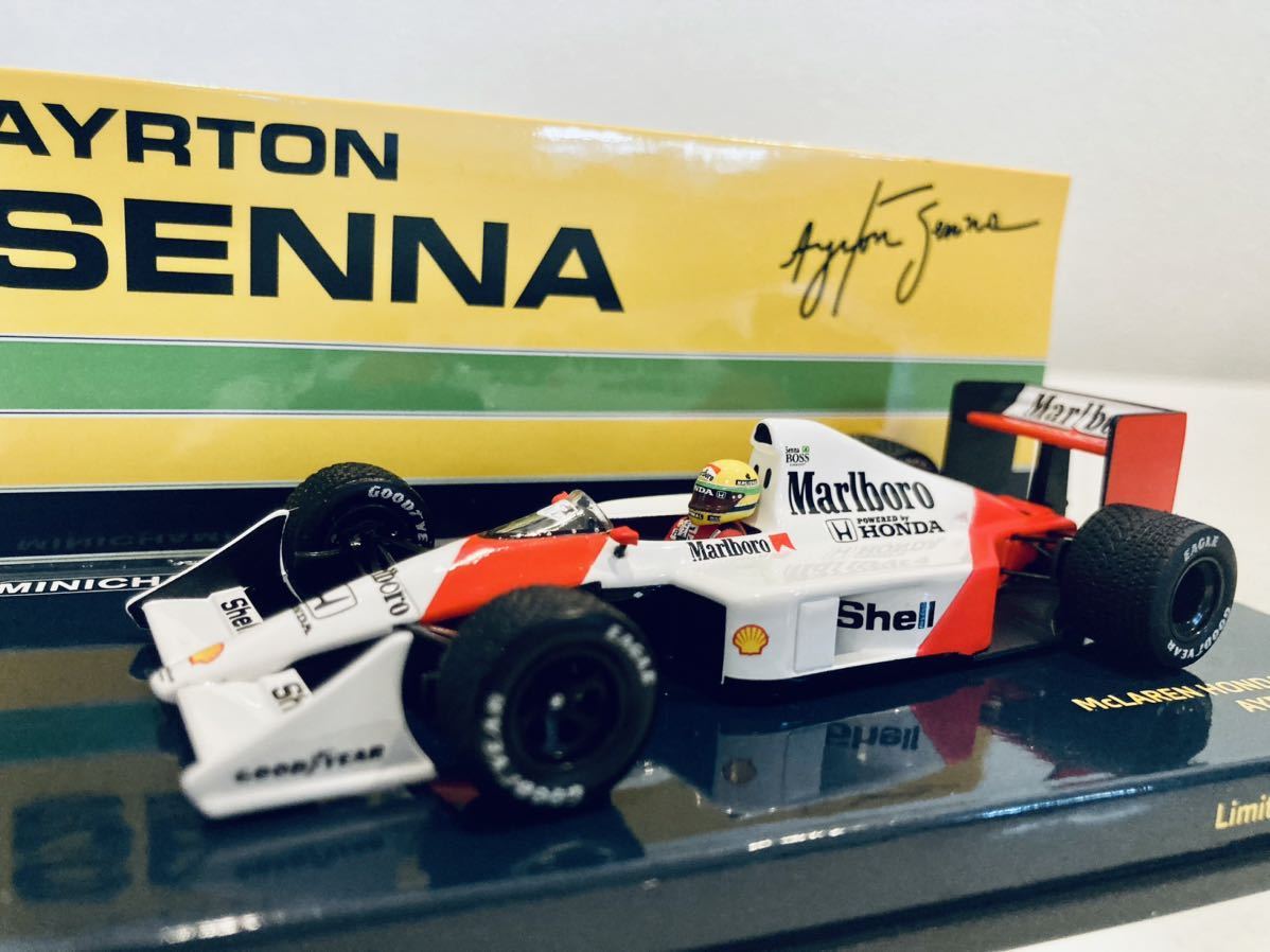 送料無料】1/43 Minichamps マクラーレン ホンダ MP4/5B A.セナ