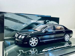 【送料無料】1/43 Minichamps ベントレー コンチネンタル フライング スパー 2005 Black