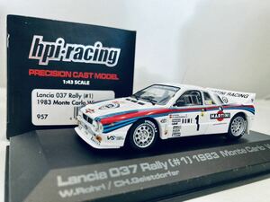 【送料無料】1/43 HPI ランチア ラリー 037 #1 ヴァルター.ロール Winner Monte Carlo Rally 1983