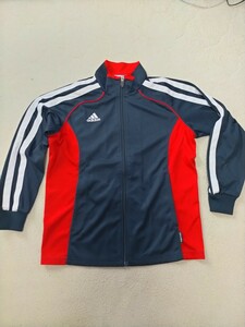 adidas Adidas джерси полный Zip спортивная куртка Kids 150ne- Be × оттенок красного CLIMALITE прекрасный товар бесплатная доставка 