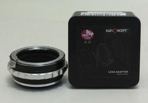 K&F Concept レンズマウントアダプター KF-DAX (ペンタックスKマウント(DAレンズ対応)レンズ→ 富士フイルムXマウント変換)