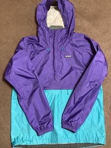 patagonia パタゴニア トレントシェルジャケット プルオーバー sizeM パープル／ターコイズ