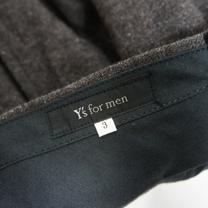 正規 Y's for men ワイズ フォーメン 3Bテーラード ジャケット ＋ スラックス パンツ セットアップ ML-J81-182 ML-P81-182 茶 3 本物1025Nの画像6