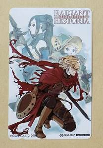 RADIANT HISTORIA テレカ テレホンカード 非売品　NOT FOR SALE 戦士