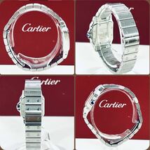 ◇1円 ★ Cartier カルティエ サントスガルベタ 1565 レディース腕時計 クォーツ 電池交換済み _画像8