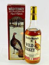 ◇★【未開栓】WILD TURKEY ワイルドターキー8年 金キャップ 101プルーフ ウイスキー特級 750ml 50.5% 箱付 バーボンウイスキー古酒 ②_画像1