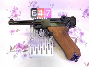 [送料無料] ＃E17 タナカ ルガー P08 ミッドナイトゴールド 4インチ ウッドグリップ　希少