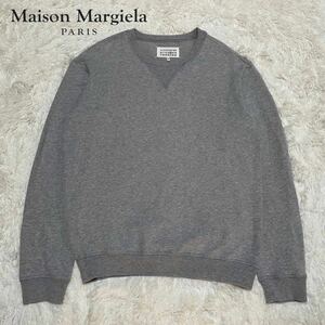 【良品】 Maison Margiela メゾンマルジェラ 2014ss デザインチーム期 スウェット プルオーバー トレーナー グレー 長袖 48表記 Lサイズ