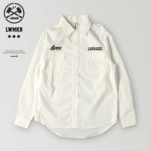 LAWMAKER WORK L/S SHIRT-wht