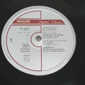 帯付き オランダPHILIPS直輸入盤 こうもり～マリナー/序曲のたのしみの画像3