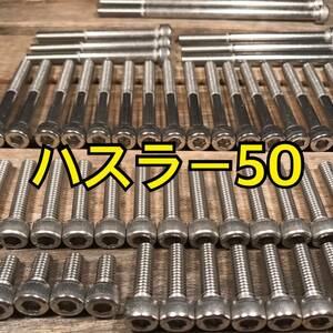 ステンレス製 ハスラー50 SA11A 左右エンジンカバーボルト 合計19本 