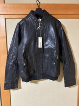 未使用　ディーゼル/DIESEL　タグ付　レザー ジャケット　サイズ：ＸＬ　定価：９１，０００円_画像1