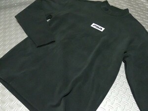 SFG55★秋冬★サンプル品★FILA GOLF★フィラゴルフ★両面微起毛モックネック長袖 シャツ★L/BK