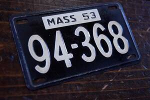 50s Bicycle License Plates③ (OLD BMX SCHWINN ＭUSCLEBIKE VINTAGEBICYCLE U.S.A.アクセサリー