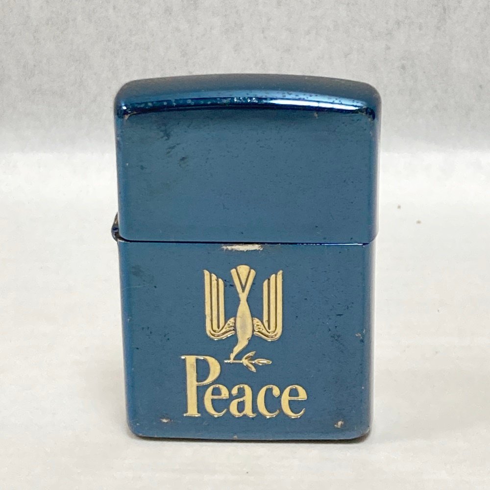 未使用品 ジッポ ピース 当選品 ブルー ZIPPO 貴重 箱付-