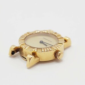 TO1 ティファニー TIFFANY&Co. アトラス K18 レディース腕時計 金無垢 18K クォーツ QZ ゴールド文字盤 稼働品の画像4