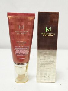 HO1 MISSHA ( Missha ) M Perfect cover BB cream NO.21( light beige ) SPF42 PA+++ ③