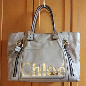 Chloe クロエ エクリプス レザートートバッグ 巾着付