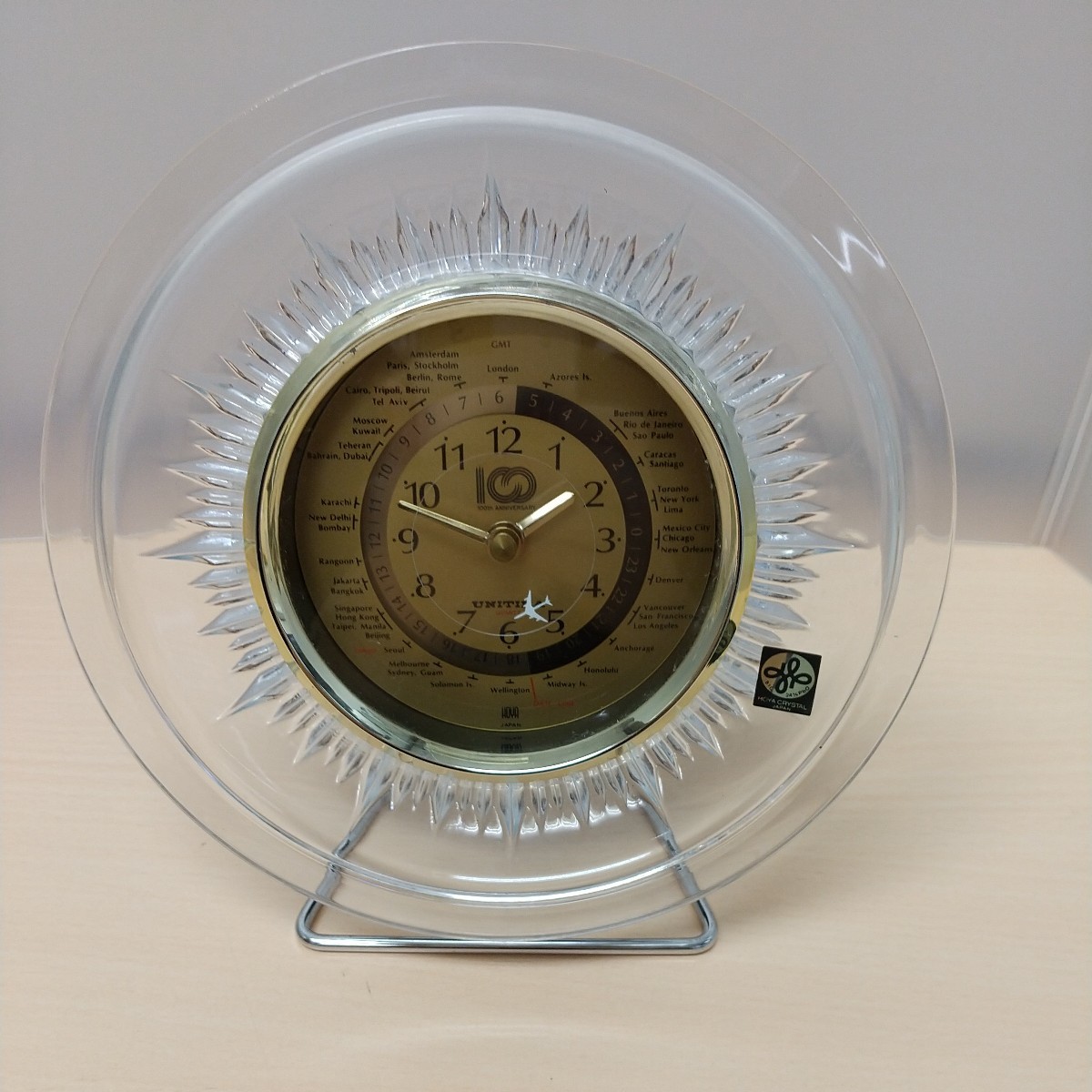 Yahoo!オークション -「ガラス製」(置時計) (置時計、掛時計)の落札 