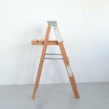 KELEER社製 アメリカ ヴィンテージ 4段 脚立 / 木製ラダー stepladder ディスプレイ 店舗什器 ガーデニング アンティーク ＃502-176-136_画像9